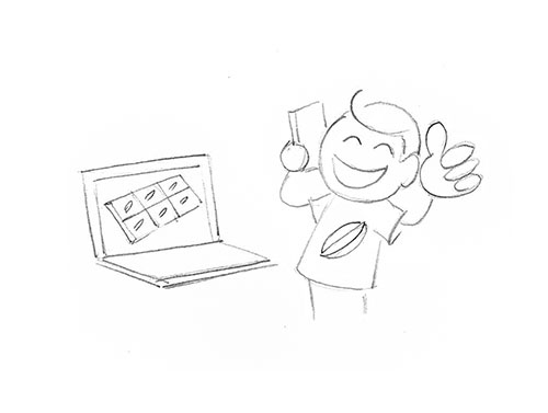 Release for Individual Chocolate Mould